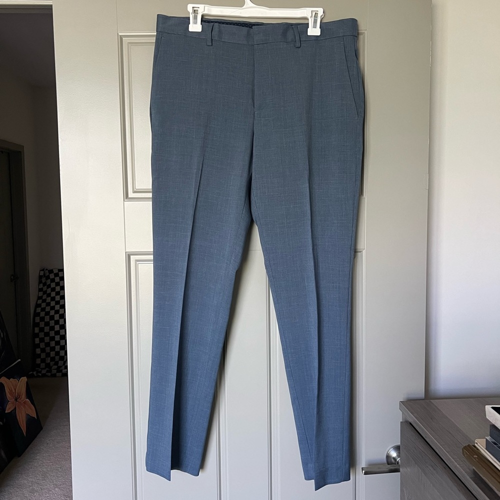 NWOT Grey Perry Ellis Slim Fit Dress Pants 34x32
